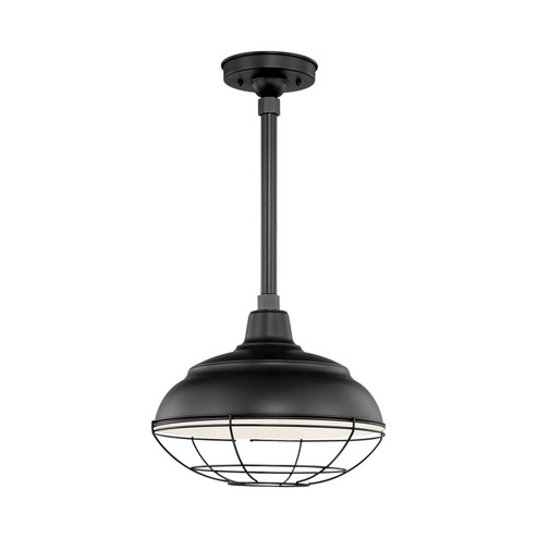 R Series One Light Pendant in Satin Black (59|RWHS14SB)