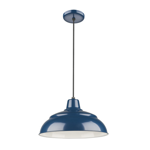 R Series One Light Pendant in Navy Blue (59|RWHC14NB)