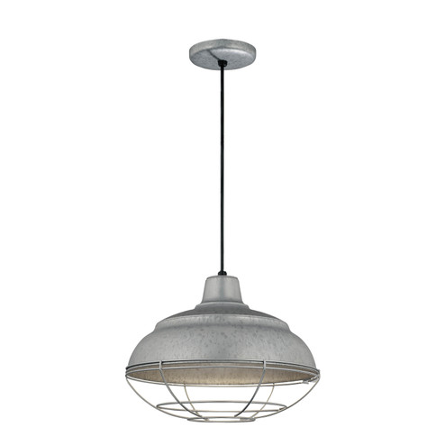 R Series One Light Pendant in Galvanized (59|RWHC14GA)