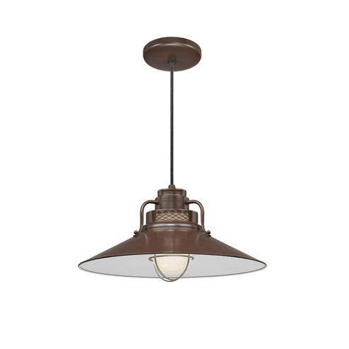 R Series One Light Pendant in Architectural Bronze (59|RRRC18ABR)