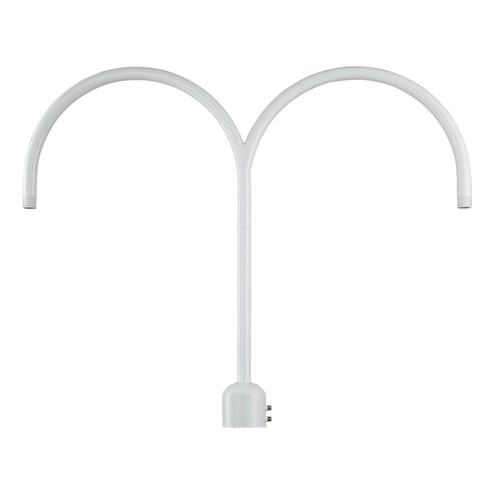R Series Two Light Post Adapter in White (59|RPADWH)