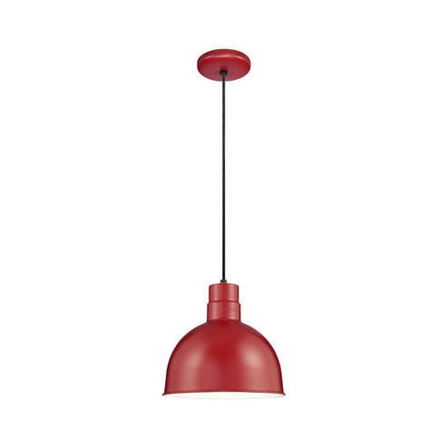 R Series One Light Pendant in Satin Red (59|RDBC12SR)