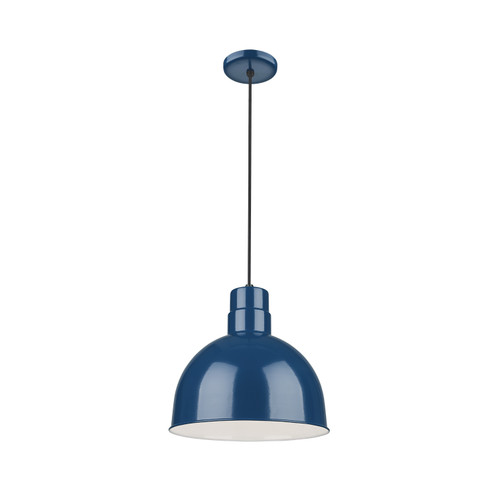 R Series One Light Pendant in Navy Blue (59|RDBC12NB)