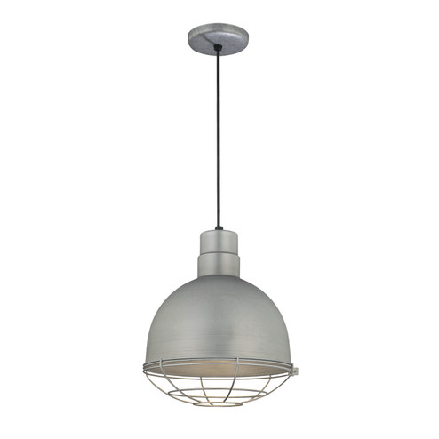 R Series One Light Pendant in Galvanized (59|RDBC12GA)