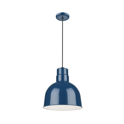 R Series One Light Pendant in Navy Blue (59|RDBC10NB)