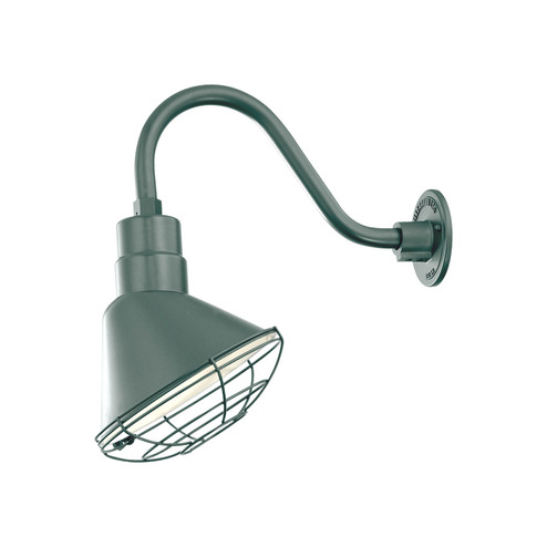 R Series One Light Pendant in Satin Green (59|RAS10SG)