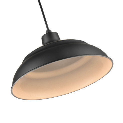 R Series LED Warehouse/Cord Hung in Satin Black (59|LEDRWHC14SB)