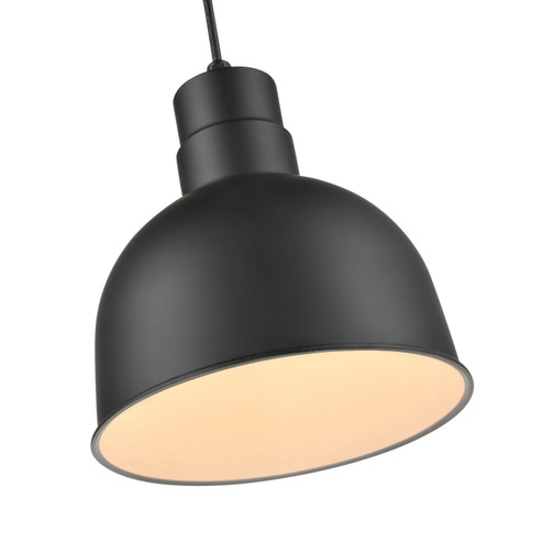 R Series LED Cord Hung Deep Bowl Shade in Satin Black (59|LEDRDBC10SB)