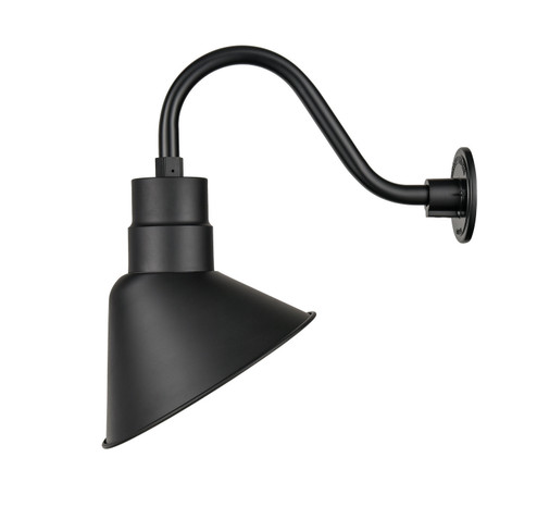 R Series LED Angle Shade in Satin Black (59|LEDRAS12SB)