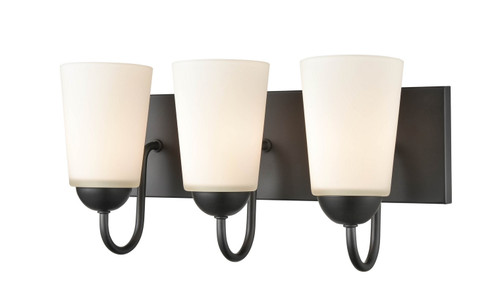 Ivey Lake Three Light Vanity in Matte Black (59|9813MB)