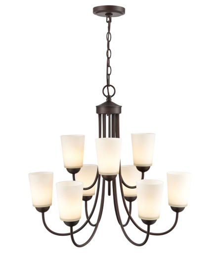 Ivey Lake Nine Light Chandelier in Rubbed Bronze (59|9809RBZ)