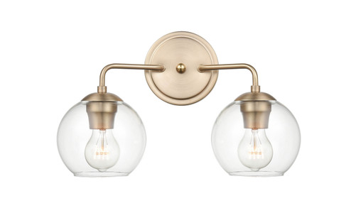 Solmer Two Light Vanity in Modern Gold (59|9752MG)
