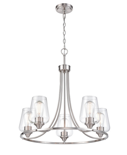 Ashford Five Light Chandelier in Brushed Nickel (59|9725BN)