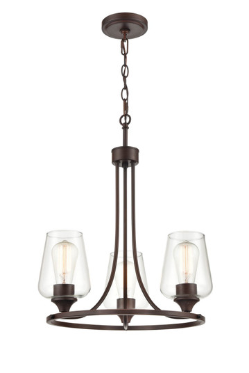Ashford Three Light Chandelier in Rubbed Bronze (59|9723RBZ)