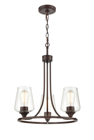 Ashford Three Light Chandelier in Rubbed Bronze (59|9723RBZ)