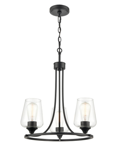 Ashford Three Light Chandelier in Matte Black (59|9723MB)