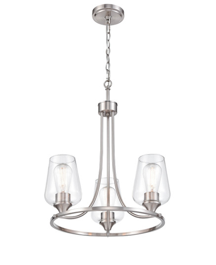 Ashford Three Light Chandelier in Brushed Nickel (59|9723BN)