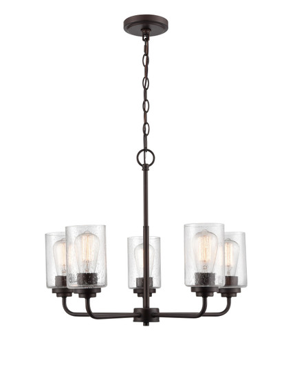 Moven Five Light Chandelier in Rubbed Bronze (59|9605RBZ)