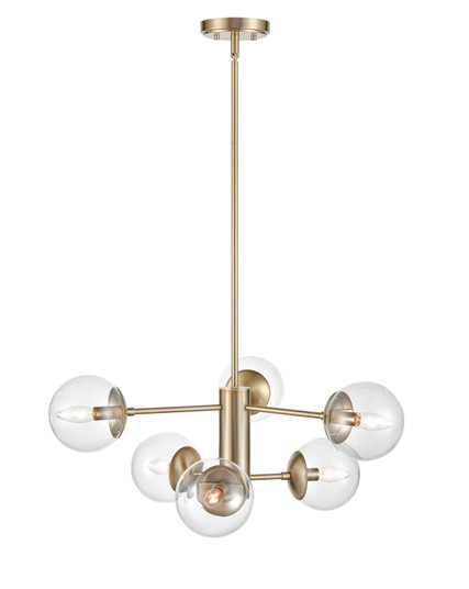 Avell Six Light Chandelier in Modern Gold (59|8156MG)