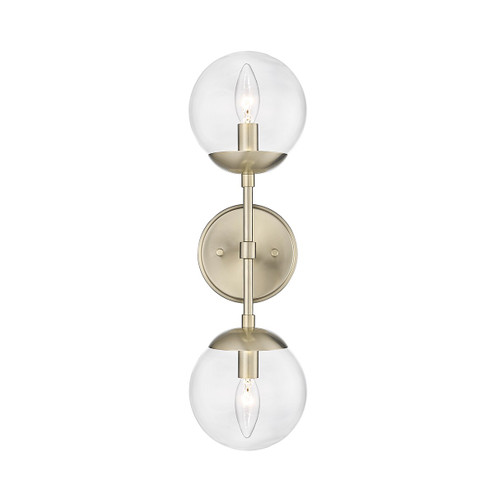 Avell Two Light Wall Sconce in Modern Gold (59|8152MG)