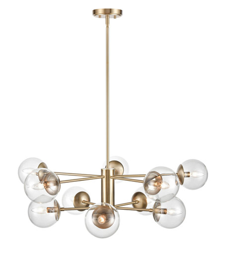 Avell Ten Light Chandelier in Modern Gold (59|8150MG)