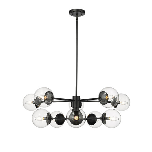 Avell Ten Light Chandelier in Matte Black (59|8150MB)