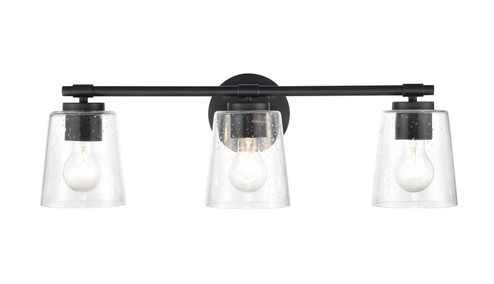 Three Light Vanity in Matte Black (59|8113MB)