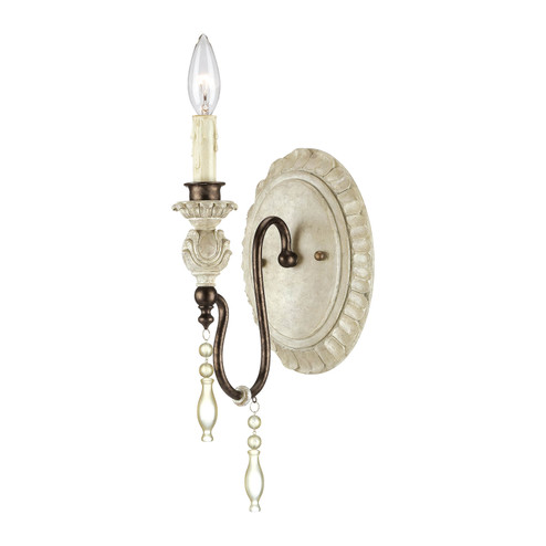 Denise One Light Wall Sconce in Antique White/Bronze (59|7301AWBZ)