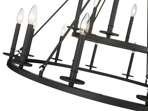 Florence 18 Light Chandelier in Matte Black (59|6718MB)