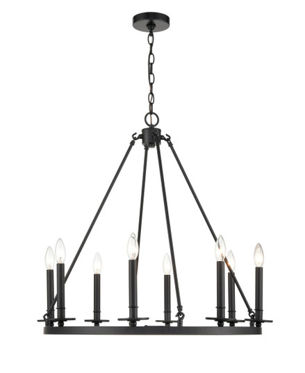 Florence Eight Light Chandelier in Matte Black (59|6708MB)