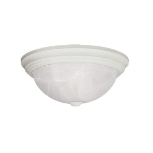 Two Light Flushmount in Textured White (59|563WH)
