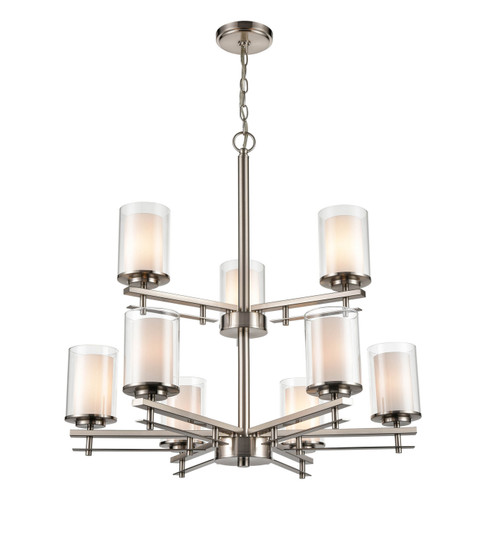 Huderson Nine Light Chandelier in Brushed Nickel (59|5519BN)