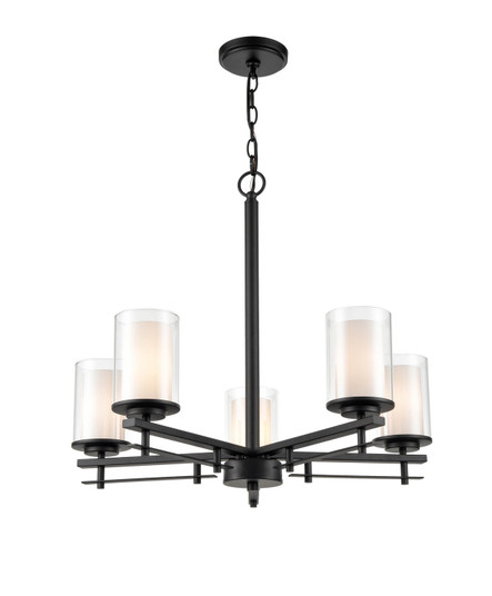 Huderson Five Light Chandelier in Matte Black (59|5515MB)