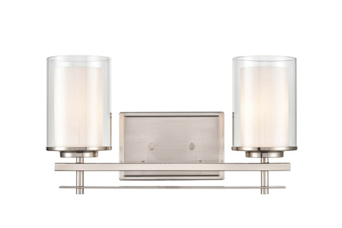 Huderson Two Light Wall Sconce in Brushed Nickel (59|5502BN)