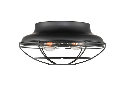 Two Light Flush Mount in Matte Black (59|5382MB)