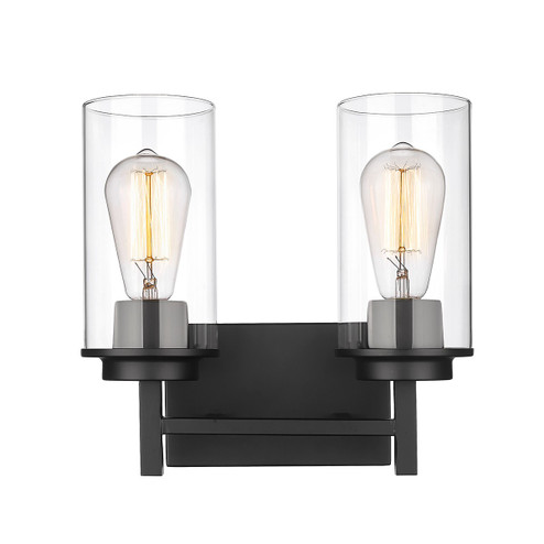 Janna Two Light Vanity in Matte Black (59|494002MB)