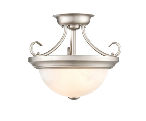 Two Light Semi-Flush Mount in Satin Nickel (59|4771SN)