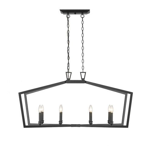 Lizabeth Eight Light Chandelier in Matte Black (59|4528MB)