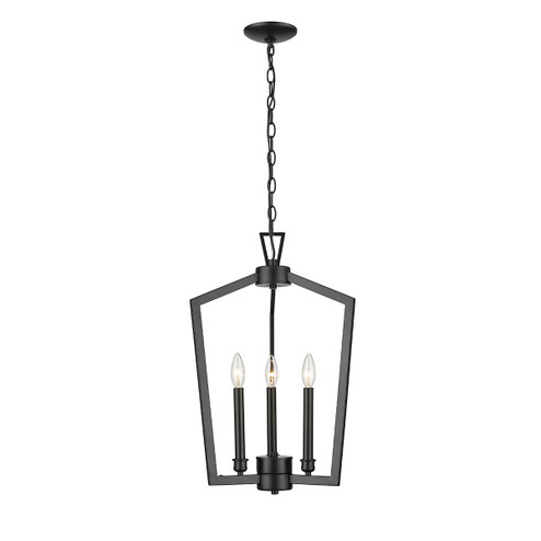 Lizabeth Three Light Pendant in Matte Black (59|4523MB)