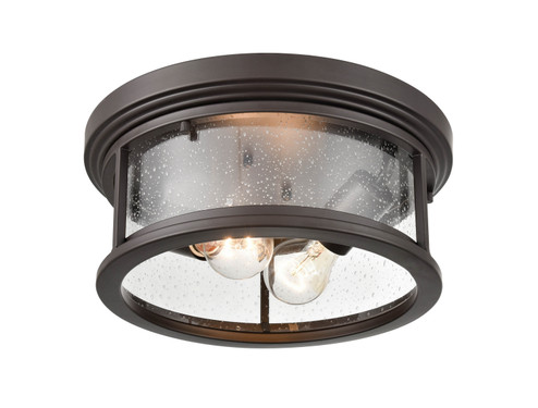 Bresley Two Light Flush Mount in Powder Coat Bronze (59|4402PBZ)