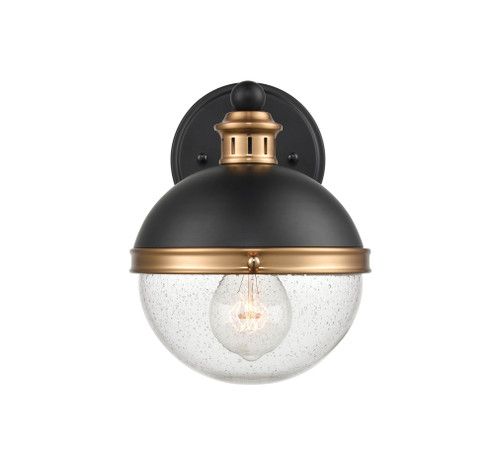 Ellmira One Light Wall Sconce in Matte Black/ Aged Brass (59|4251MBAB)