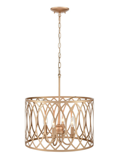 Arelyn Four Light Pendant in Painted Modern Gold (59|4214PMG)