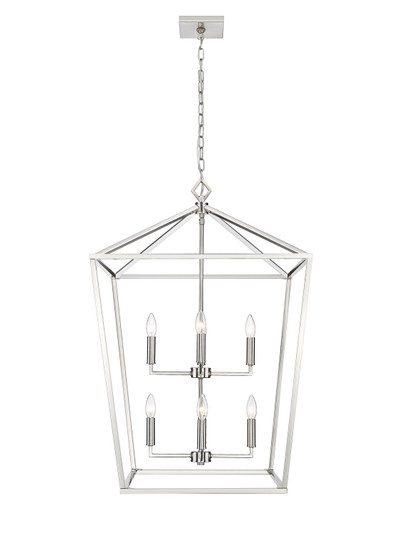 Corona Eight Light Pendant in Satin Nickel (59|3335SN)