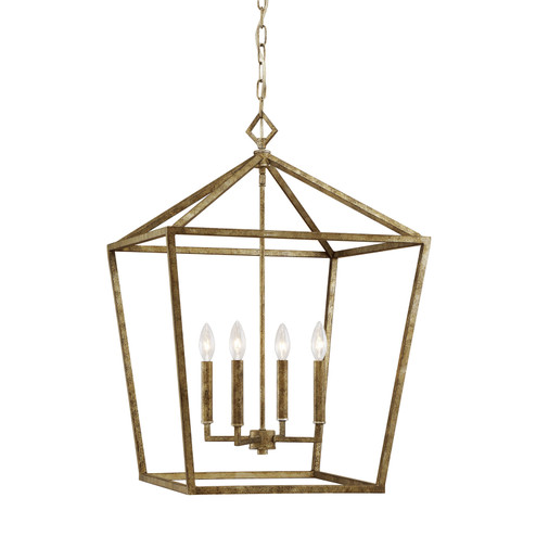 Corona Four Light Pendant in Vintage Gold (59|3254VG)
