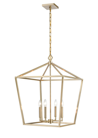 Corona Four Light Pendant in Modern Gold (59|3254MG)