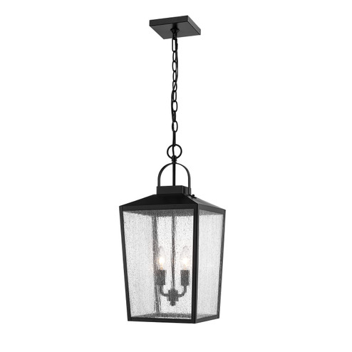 Devens Two Light Outdoor Hanging Lantern in Powder Coated Black (59|2655PBK)