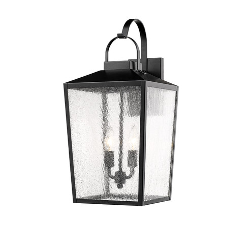 Devens Two Light Outdoor Wall Sconce in Powder Coated Black (59|2653PBK)