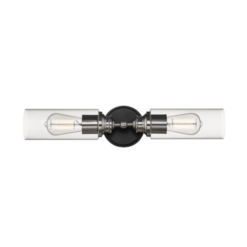 Two Light Vanity in Matte Black/Brushed Nickel (59|2412MBBN)