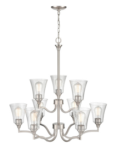 Caily Nine Light Chandelier in Brushed Nickel (59|2119BN)
