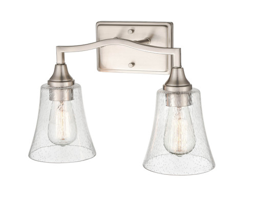 Caily Two Light Vanity in Brushed Nickel (59|2102BN)